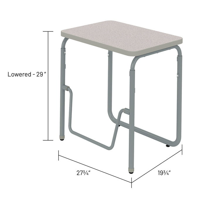 AlphaBetter® 2.0 Height – Adjustable Student Desk with Pendulum Bar 29”-43” | 1223