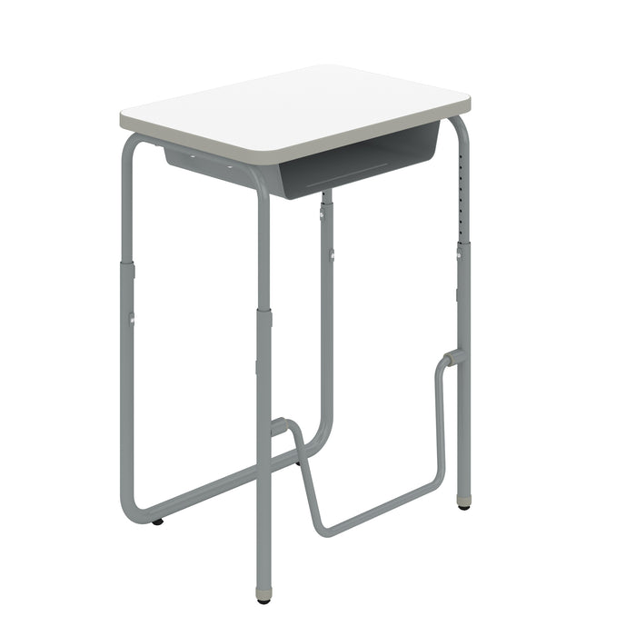 AlphaBetter® 2.0 Height – Adjustable Student Desk with Book Box and Pendulum Bar 29"-43” | 1224