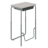 AlphaBetter® 2.0 Height – Adjustable Student Desk with Book Box and Pendulum Bar 29"-43” | 1224