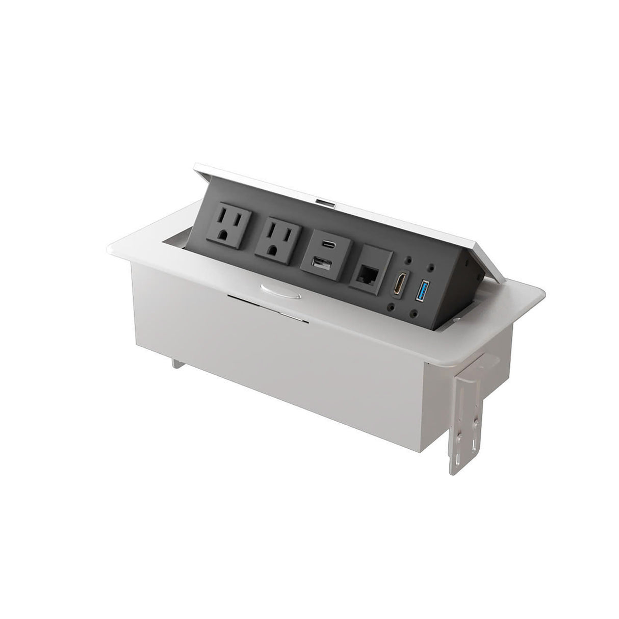 OfficeSource Pop-up Power Insert with 8' Power Cord | OSTBPOWERSUB