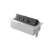 OfficeSource Pop-up Power Insert with 8' Power Cord | OSTBPOWERSUB