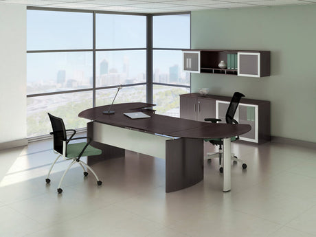 Medina™ 63" Right Curved Desk Return, P/B/F Pedestal | MNRTPR