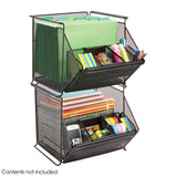 Onyx™ Stackable Mesh Storage Bins | 2164BL