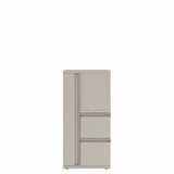 Prime™ 49.6"H Personal Storage Tower, Open Side Shelves, Wardrobe - Left, File/File - Right | GUSLS4G2424FOPL