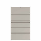 Prime™ 69.6"H Five Drawer Lateral File Cabinet, 42"W x 18"D - Two Receding, Three Fixed Front | GULF50G1842P