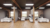 Mirella™ Free Standing Desk, BBB/BF | MRDBF7236