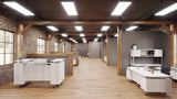 Mirella™ Free Standing Desk, BBB/BF | MRDBF7236