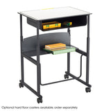 AlphaBetter® Adjustable-Height Stand-Up Desk, 36 x 24" with Book Box and Swinging Footrest Bar | 1209