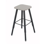 AlphaBetter® Adjustable-Height Student Stool with Thermoplastic Seat and Tip-Resistant Base | 1205