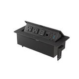 OfficeSource Pop-up Power Insert with 8' Power Cord | OSTBPOWERSUB