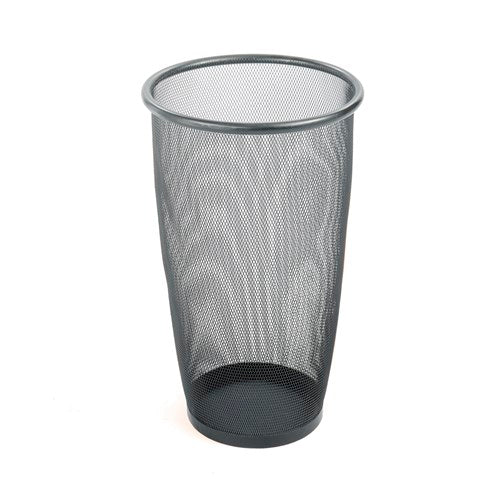 Onyx™ Mesh Large Round Wastebasket (Qty. 3) | 9718BL