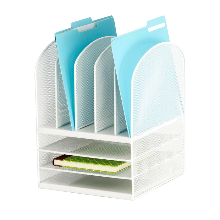 Onyx™ Mesh Desk Organizer 3 Horizontal 5 Upright | 3266