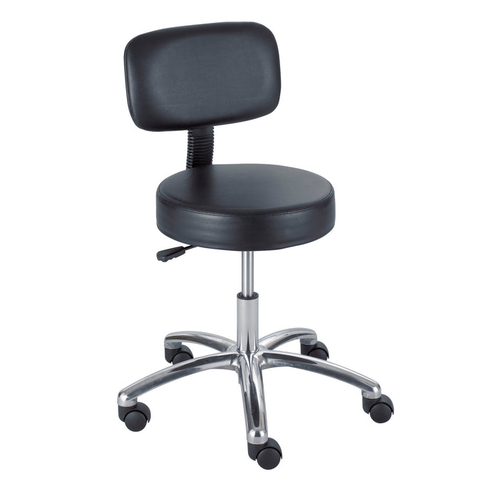 Lab Stool with Back, Pneumatic Lift | 3430BL