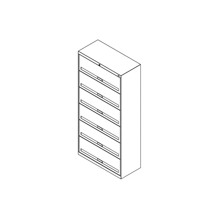 Flip 'N File™ 6 Tier, W/ Doors, 36" W x 75" H | FFD6