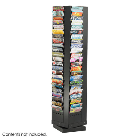 92-Pocket Steel Rotary Magazine Rack | 4325BL