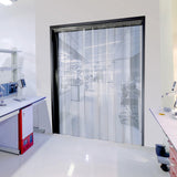 Aleco Clear-Flex II 3'x7' Smooth Strip Door Kit w/ MaxBullet Angle Aluminum Hardware