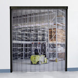 Aleco Clear-Flex II 3'x7' Smooth Strip Door Kit w/ MaxBullet Angle Aluminum Hardware