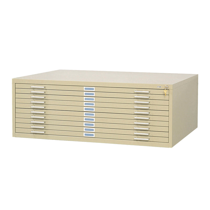 10-Drawer Steel Flat File for 30" x 42" Documents | 4986