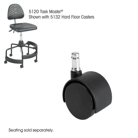 Task Master® Hard Floor Casters, 2" (Set of 5) | 5132