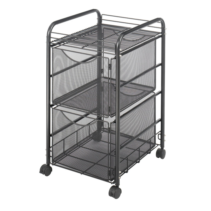 Onyx™ Mesh File Cart with 2 File Drawers | 5212BL