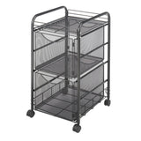 Onyx™ Mesh File Cart with 2 File Drawers | 5212BL