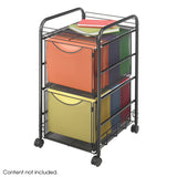 Onyx™ Mesh File Cart with 2 File Drawers | 5212BL