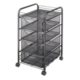 Onyx™ Mesh File Cart with 4 Drawers | 5214BL