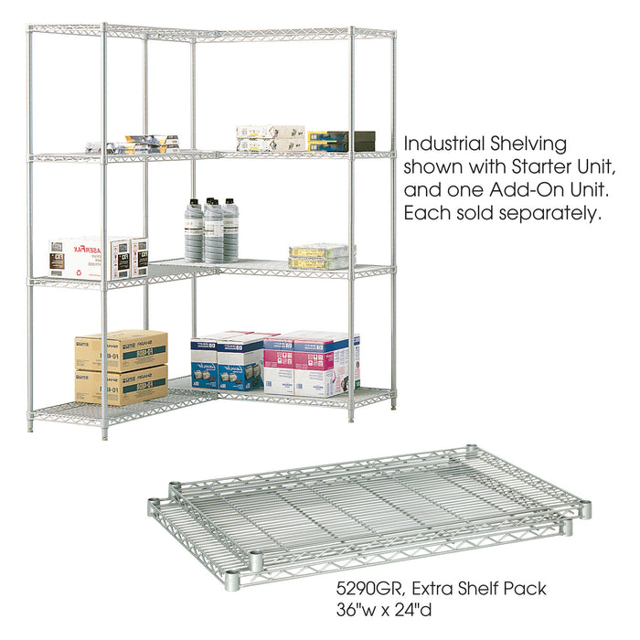 Additional Shelf Industrial Extra Shelf Pack, 24 x 36