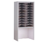 Mailflow Systems Sorter, Closed Back w/ 15" Elevation; 20 Sorting Pockets 15”D without Plexi Doors | SC3648GH