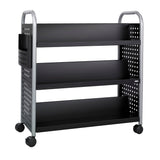 Scoot™ Double-Sided Book Cart - 6 Shelves | 5335BL