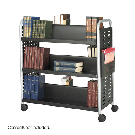 Scoot™ Double-Sided Book Cart - 6 Shelves | 5335BL