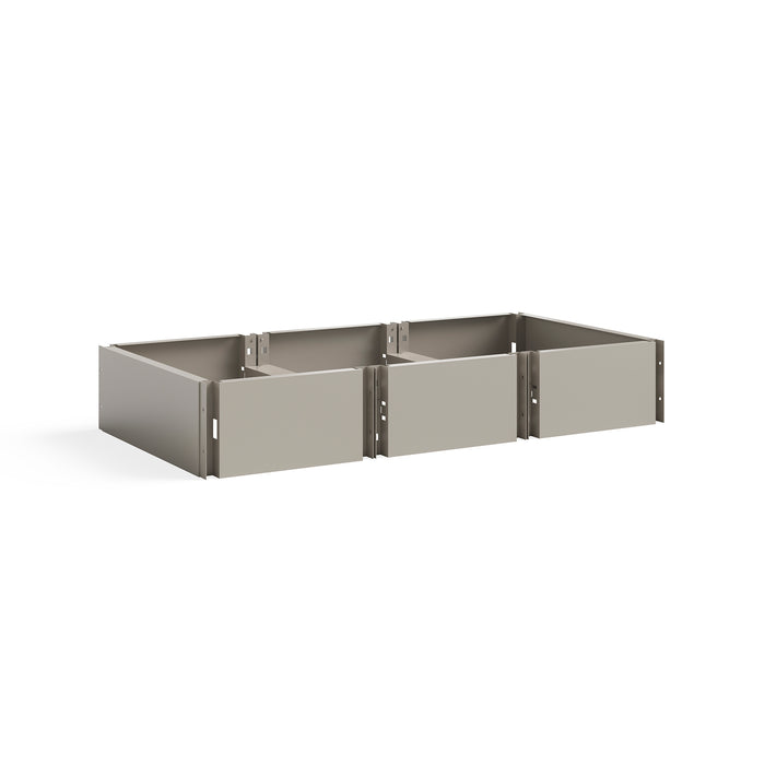 Triple Continuous Metal Locker Base Addition 35"W x 16"D x 5.75"H | 5520