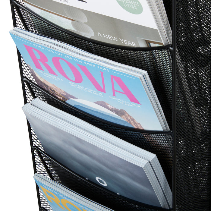 Onyx™ Rotating Mesh Magazine Stand | 5577BL
