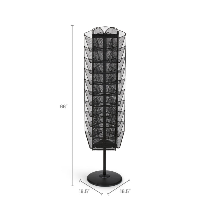 Onyx™ Rotating Mesh Magazine Stand | 5577BL
