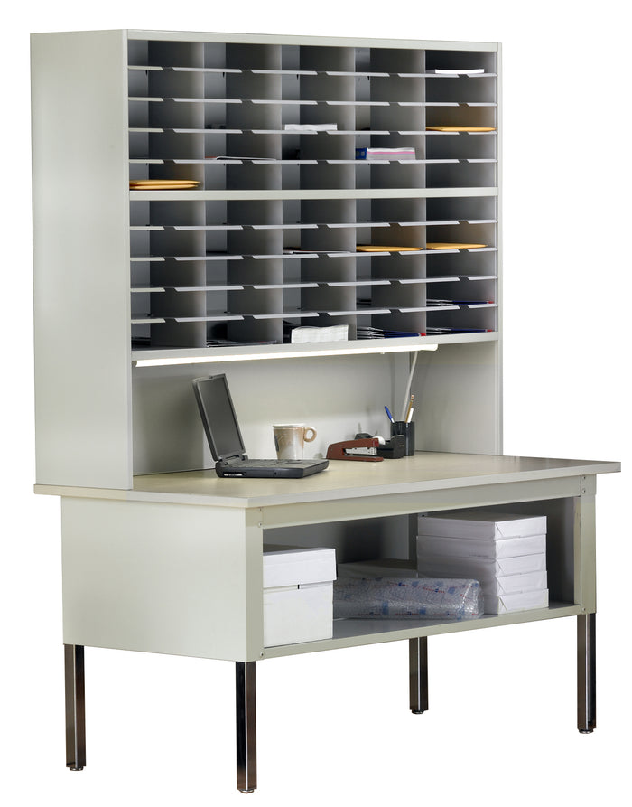 Mailflow-to-Go, Shelf for 60"W Work Table, 60"W x 1"H x 25 1/2"D | SLF60PG