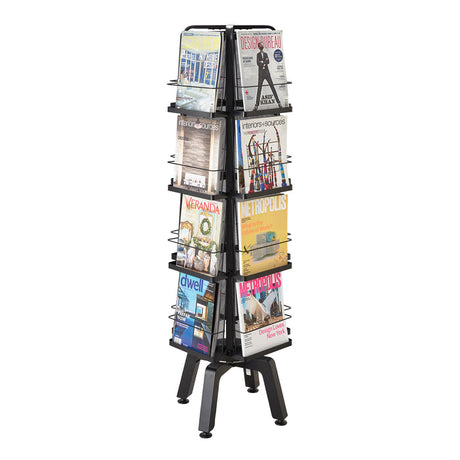 Onyx™ Rotating Magazine Rack - 16 Pocket | 5580BL