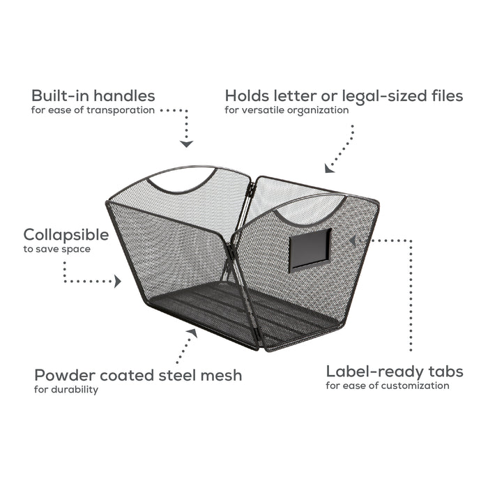 Onyx™ Mesh Desktop Tub File, Letter Size | 2162