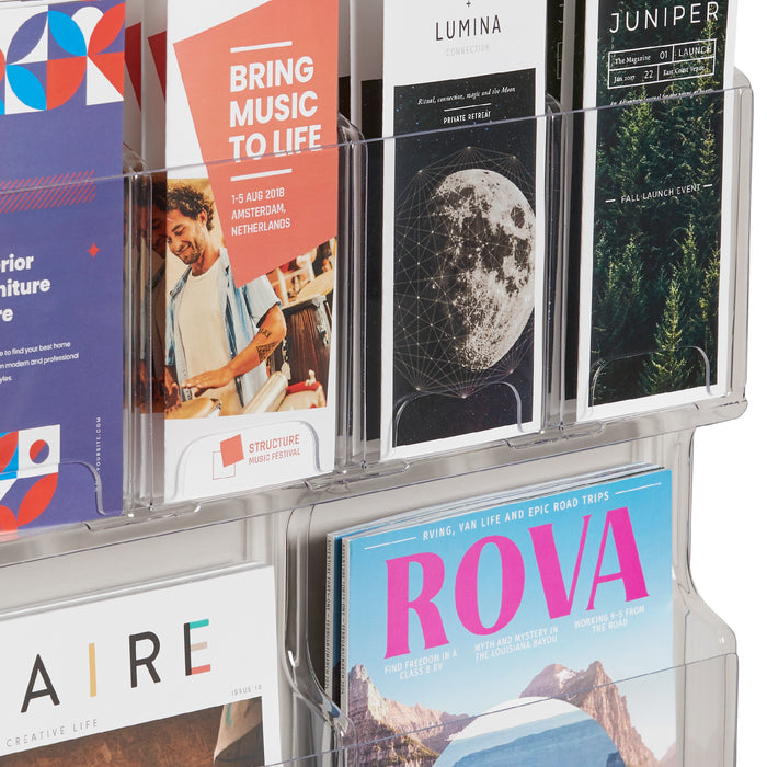 Reveal™ 6 Magazine and 12 Pamphlet Display | 5600CL