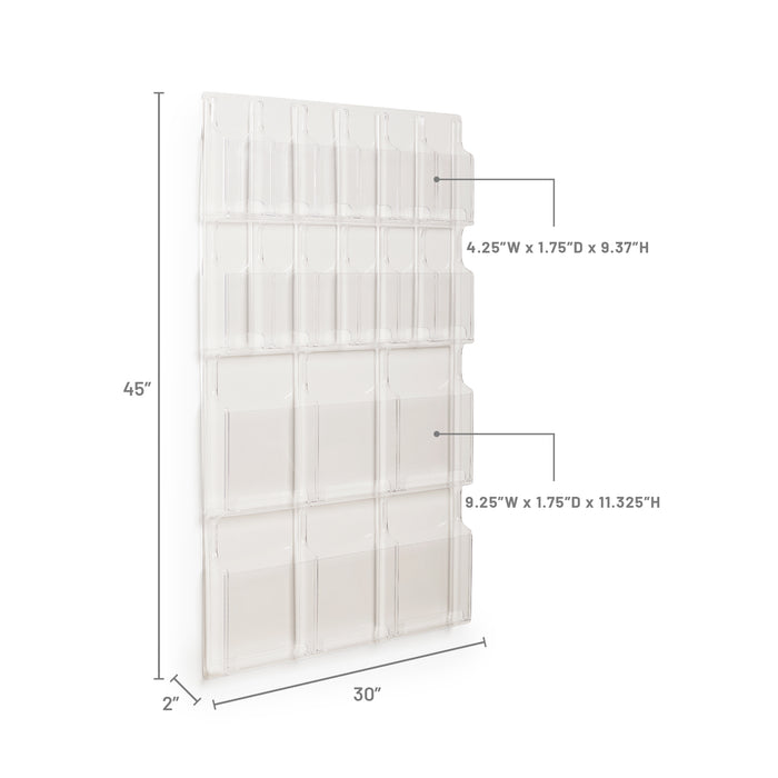 Reveal™ 6 Magazine and 12 Pamphlet Display | 5600CL