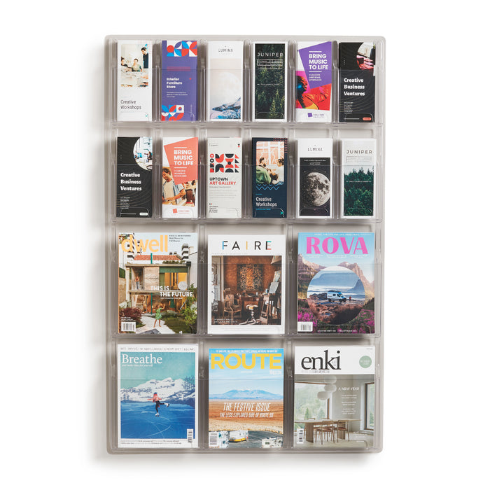 Reveal™ 6 Magazine and 12 Pamphlet Display | 5600CL