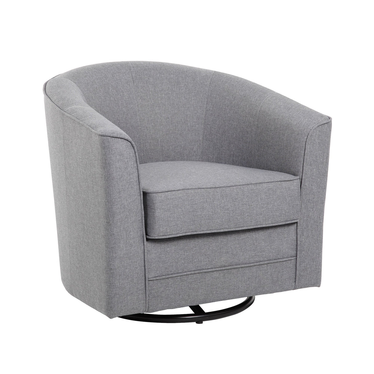 Round Swivel Club Chair | 3385VBK
