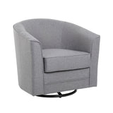 Round Swivel Club Chair | 3385VBK