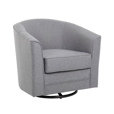 Round Swivel Club Chair | 3385VBK