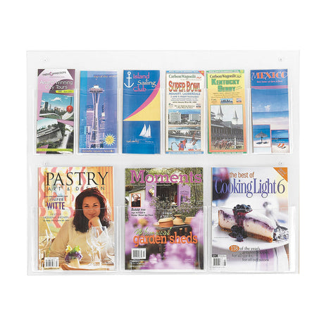 Clear2c™ 3 Magazine and 6 Pamphlet Display | 5666CL