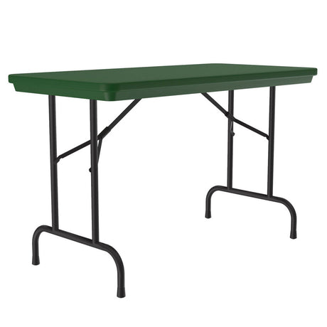 Colorful Blow Mold Fixed Height Folding Table - 48" x 24" | R2448RD