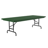 Colorful Blow Mold 72" x 30" Adjustable Height Folding Table | RA3072