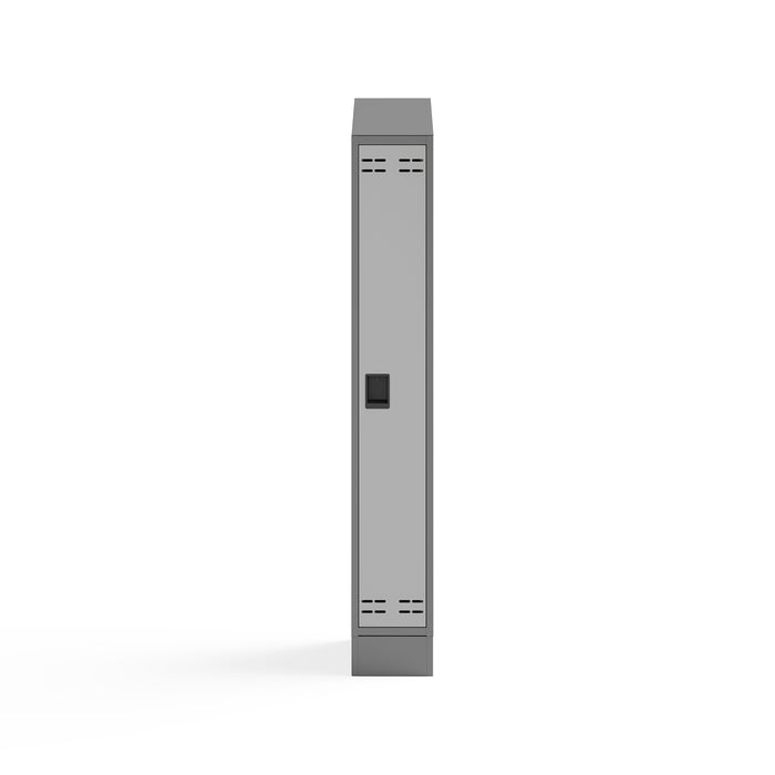 Single Sloped Metal Locker Hood Addition 12"W x 18"D x 6"H | 5516