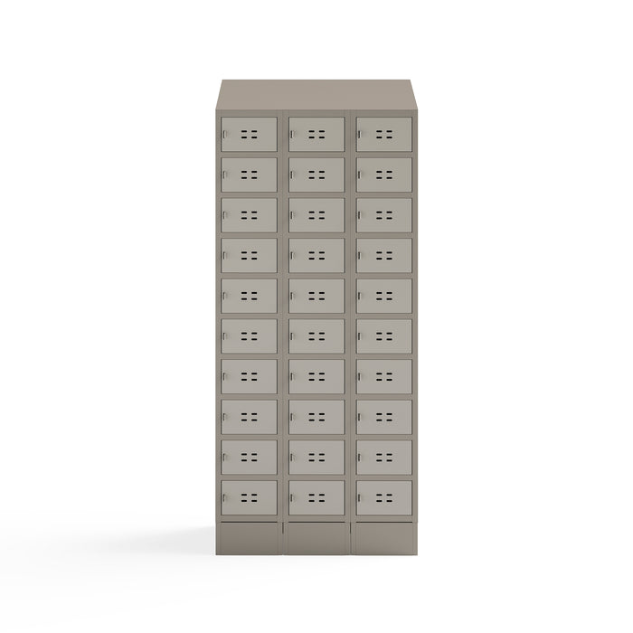 Triple Sloped Metal Locker Hood Addition 36"W x 18"D x 6"H | 5518