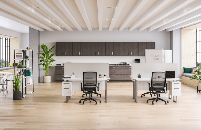 Mirella SOHO Desk with Built-In Pedestal | 5513