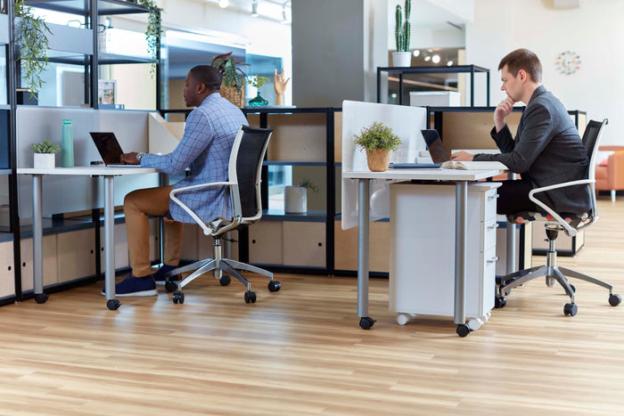 Jurni Multi-Purpose Table with Post Leg and Casters | JN6024NFXPCADSWT